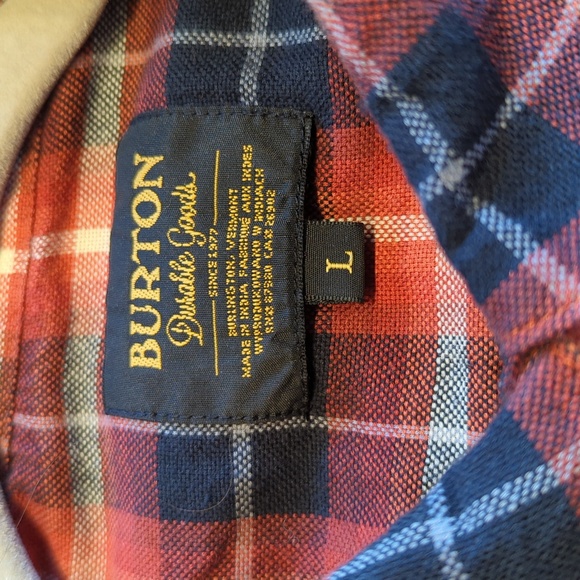 Burton Gracie flannel L - Picture 3 of 8